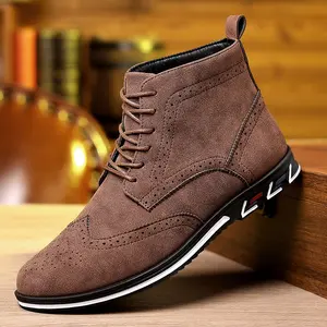 Men’s New High-Top Leather Chelsea Boots – Casual, Stylish, Versatile, for Everyday Wear