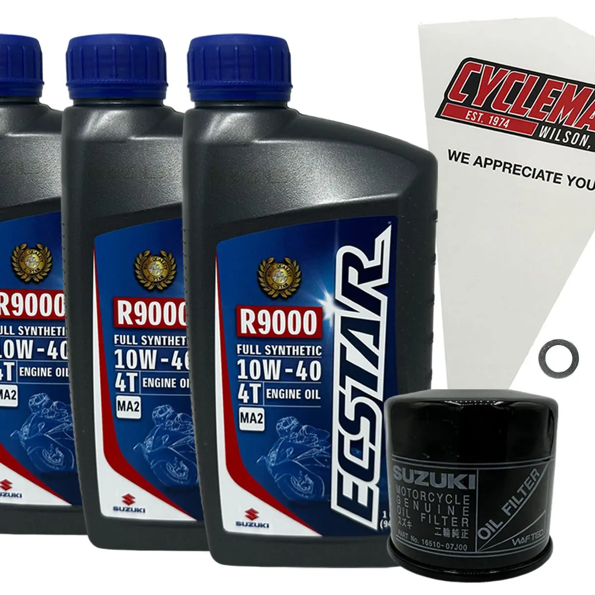 Cyclemax FS Ecstar R9000 Oil Change Kit fits 2011-2024 Suzuki GSX-R750