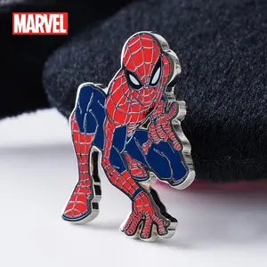 Marvel Officially Licensed Spider-Man Metal Brooch Creative Personalized Collectibles Character Ensemble Pin Jewelry Decorative Bag Clothes Practical Party Birthday Gift