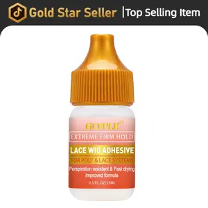 GOIPLE Hair Replacement Glue - Extended Hold for Poly and Lace Hairpiece, Wig, Toupee Systems - Invisible, Waterproof Bonding Glue, Skin Safe Gel Haircare,valentine's day gifts for her/him