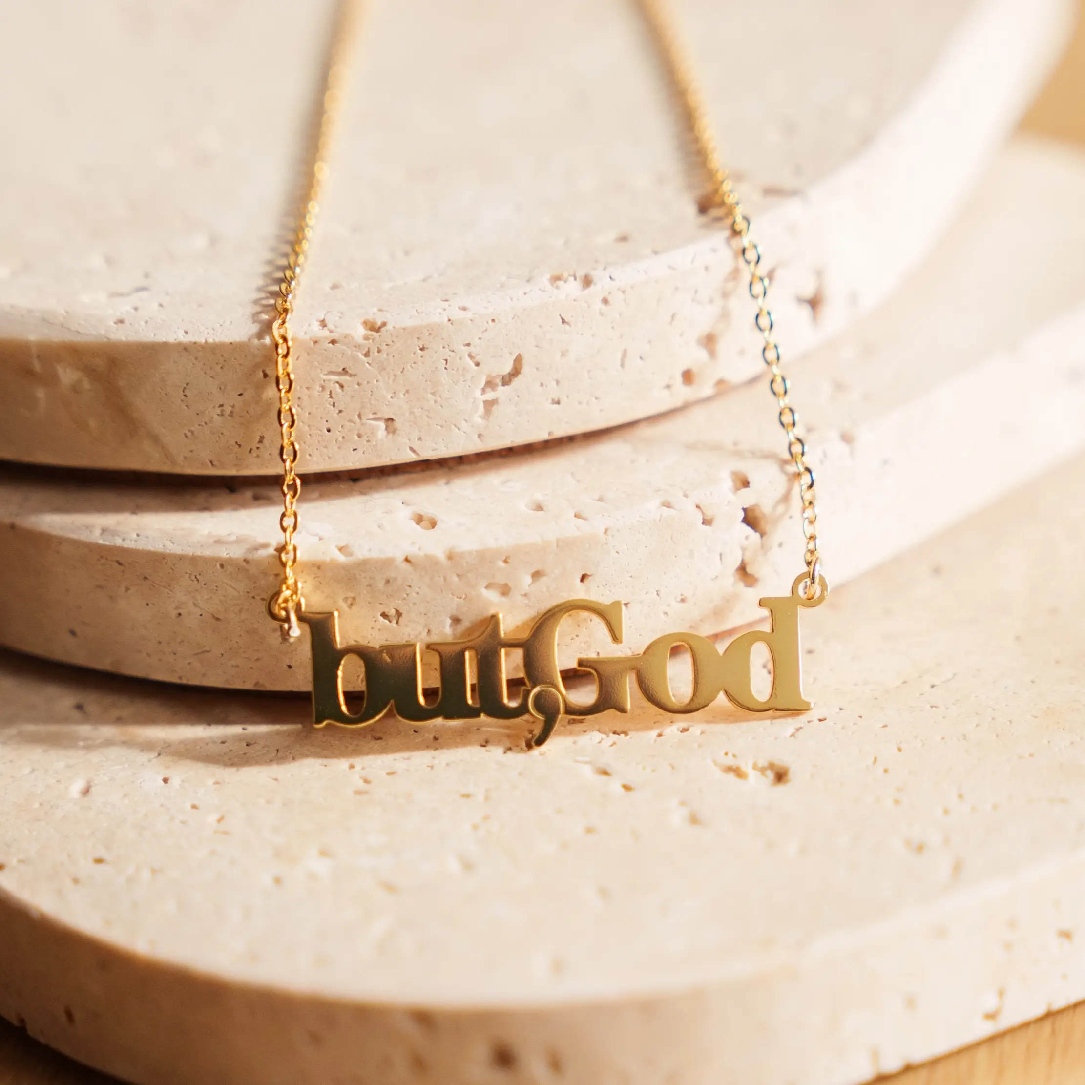 The "But, God" Original Gold Necklace