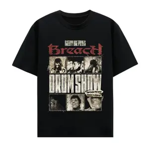 Drumm Sh0w Graphic Tee | 21 Pilots Concert Merch Shirt in Black Cotton