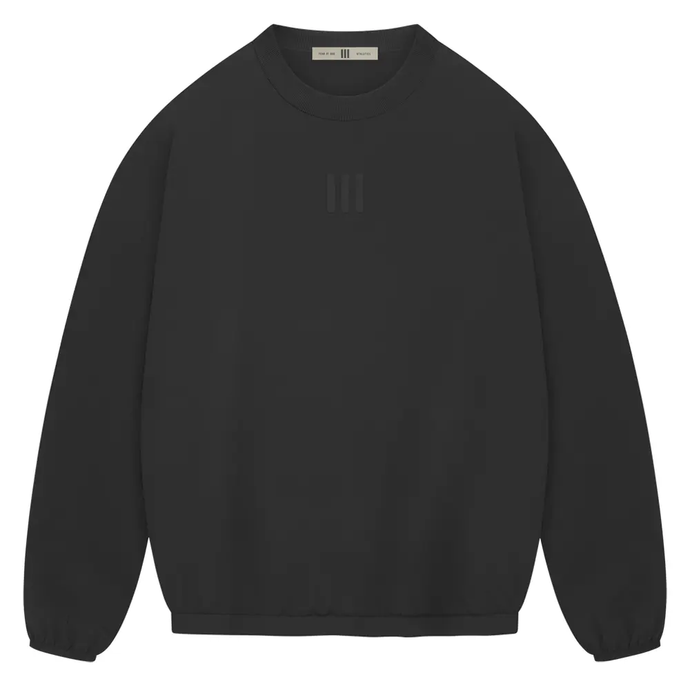 adidas Mens Fear Of God Athletics Crewneck Shirt Casual - Black