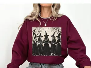 Vintage Girls Will Be Girls Witch Shirt, Funny Witch Vintage Shirt, Vintage Halloween Women Sweatshirt,Witchy Vibes Sweater