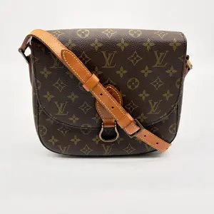 Pre-owned Louis Vuitton Leather Canvas Crossbody Bags Preloved Vintage Monogram Saint Cloud GM