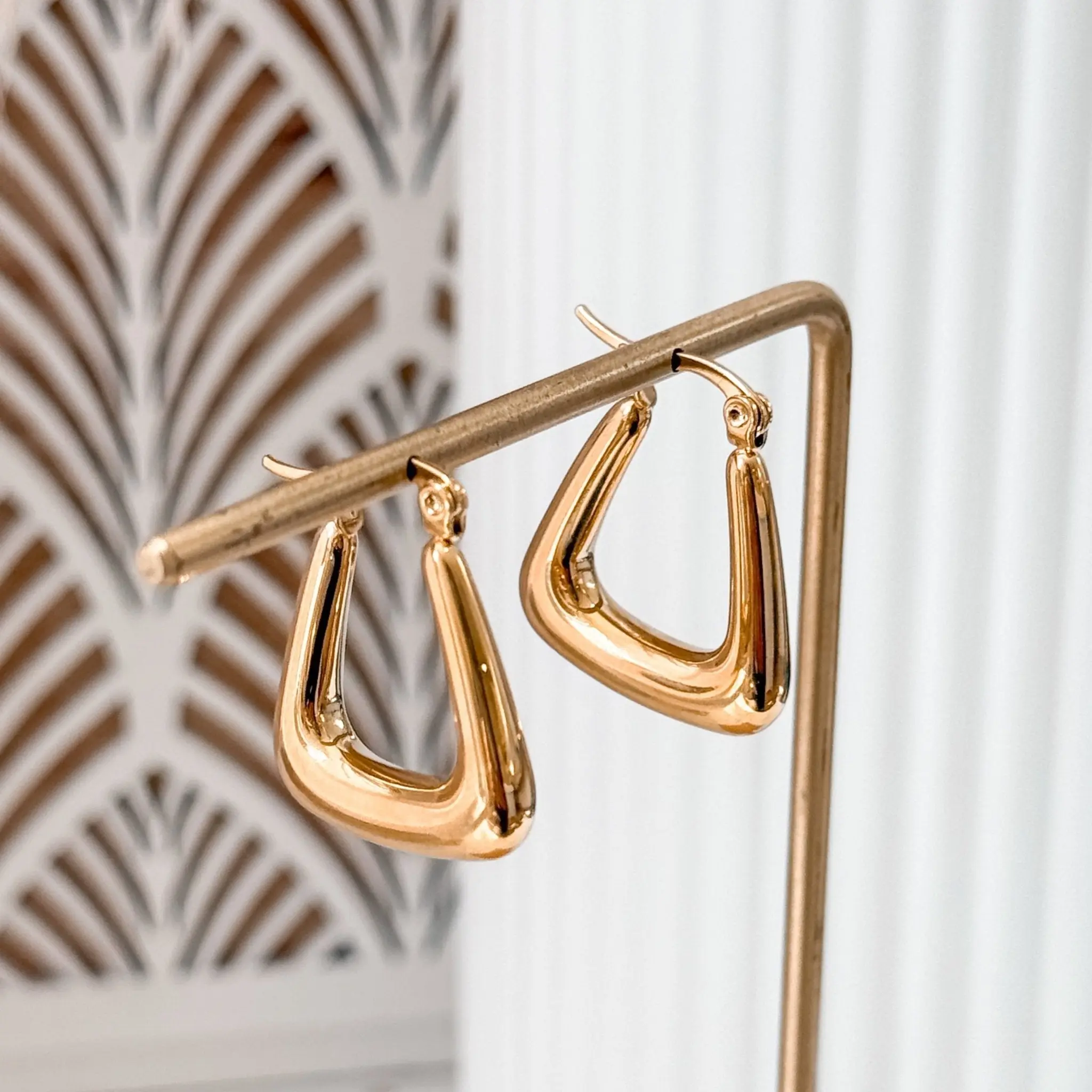 Triangle Hoop Earrings