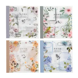 Mr. Paper 4 Style Handheld DIY Decorative Dual Material Cutting Mold Sticker Book Crafts Design Art Supplies Art Sketchbooks