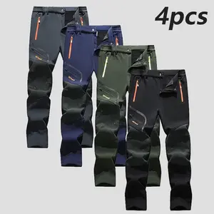 Men’s outdoor fun pants for skiboarding, wool-lined ski/snow pants, waterproof, with four zippered pockets, outdoor work pants GARMENTARY