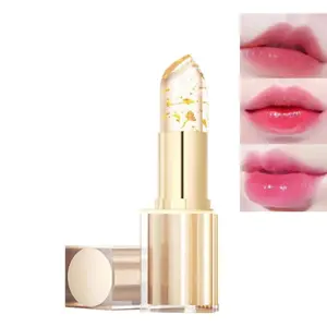 Transferproof Color Changing Lipstick,Color-Changing Lipstick Gold Crystal Ph Lipstick Color Changing,Long Lasting  Moisturizing Glossy Shine Lip Gloss for Women 3.7g