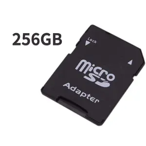 Micro SD Card 256GB 1 Pack , Memory Card for Older Camera, Phone, PDA, 3D Printer  - Suitable for Laptop,Black