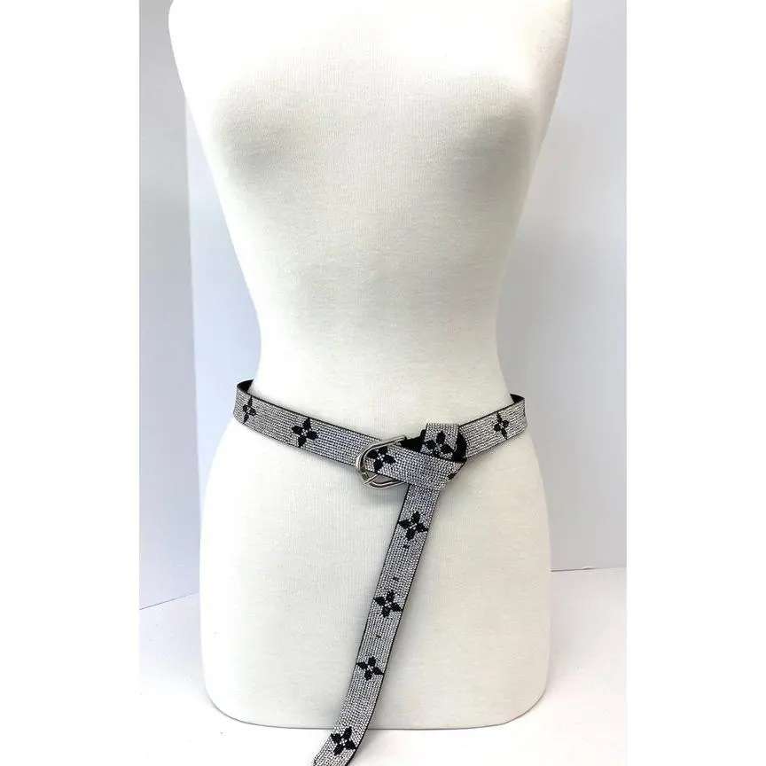Long Diamond Rhinestone Belt