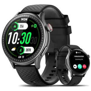 Fitness smartwatch, equipped with a 1.46-inch AMOLED ultra-high-definition display, supports comprehensive health monitoring (heart rate, sleep), has 3 ATM water resistance performance, and is compatible with iOS and Android devices.
