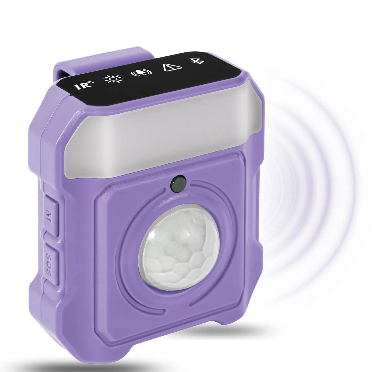 JMDHKK Smart Alarm, Light-Sensing Alarm, Vibration Alarm, Warning Light Function for Camping ,Hotel Safety, Night Activities, Privacy Protection. (Purple) Portable Mini