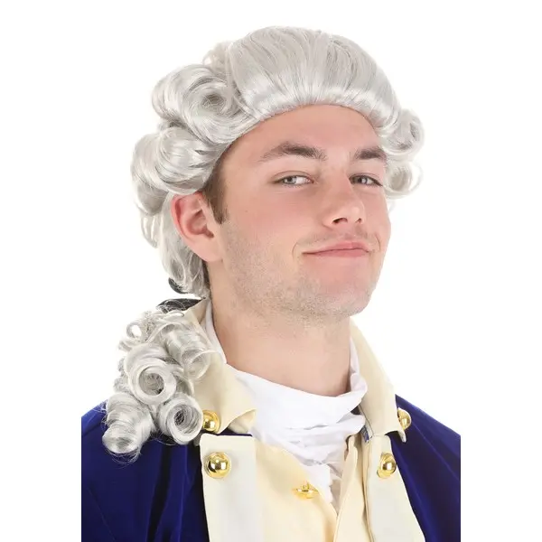 Men's American Colonial Powdered Wig