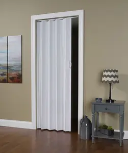 48 x 80 in. Via White Vinyl Folding Door