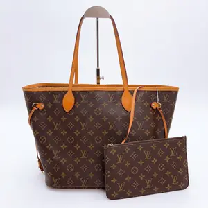 Pre-owned Louis Vuitton canvas Tote Bags Monogram Neverfull MM