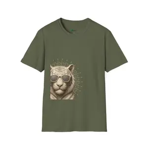 Tiger Sunglasses T-Shirt — Retro Animal Graphic Tee