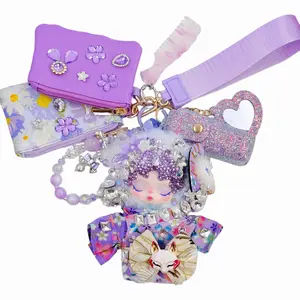 Handmade Wrislet Wallet With Diamond Plush Doll with Cream Glue, Doll DIY – Kosbling Handmade Blind Bag