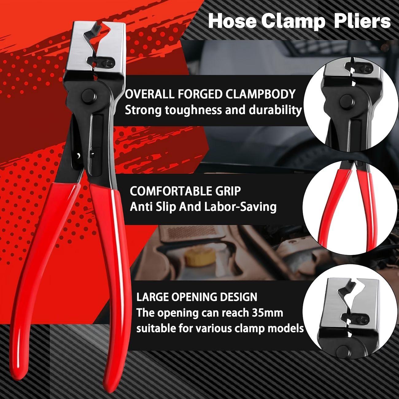Unisex 5pcs Automotive Electrical Connector Disconnect Pliers Set - Mechanic No-Damage Tools with Angled, Straight Pliers, Multifunctional Hose Clamp Remover for Precision and Ease of Use, Versatile for Different Angles