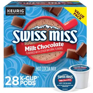 Swiss Miss Milk Chocolate Hot Cocoa K-Cup Pods, 28-Count Protein Salt