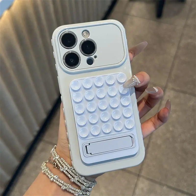 Viral Creator Case! Suction Cup Phone Case for iPhone 17 16 15 14 13 12 11 Pro Max with Kickstand, Aesthetic Pastel Hands-Free Summer Selfie Cover 985