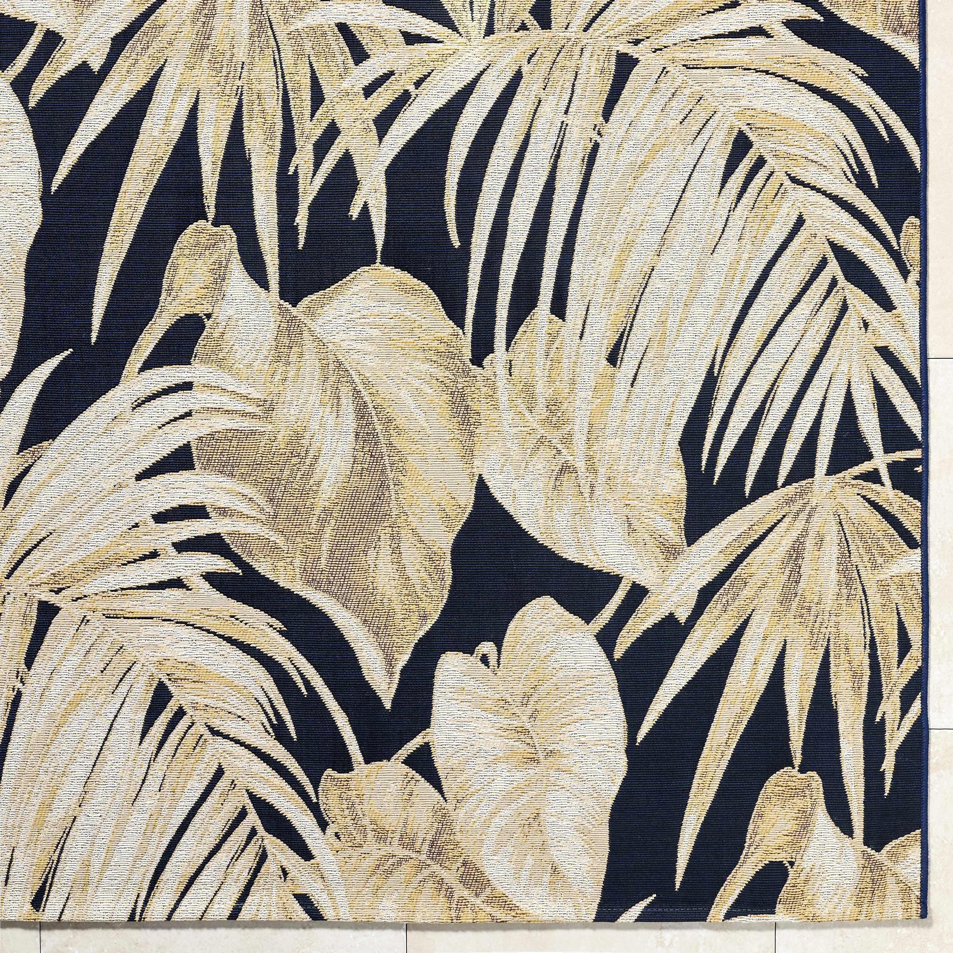 Amirah Midnight Blue Decorative Indoor Home Decor Area Rug, Decorative Area Rug, Indoor Area Rug