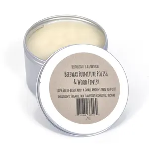 Beeswax Butcher Block Polish and Wood Furniture Finish in 7 oz Tin Household Coconut