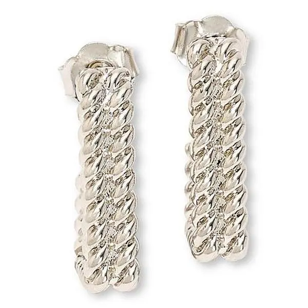 Bellezza Bronze Double-Row Rope-Textured Hoop Earrings