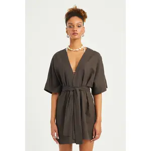 Miranda Kimono - Dark Brown