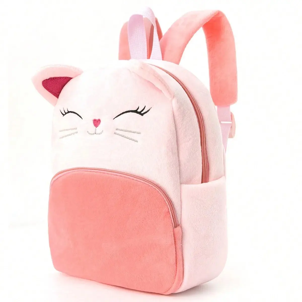 Multi‑Color Soft Plush Kids Backpack, Lightweight Kindergarten Daily Storage Satchel for Children