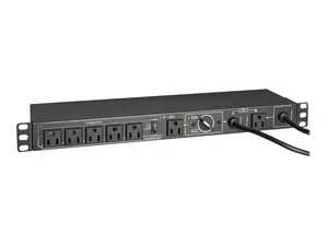 Tripp Lite PDUB151U Pdu Hot-Swap with Manual Bypass 120V 15A Single-Phase 6 NEMA 5-15R Outlets 2 5-15P Inputs 1U Rack & Wall Mount 1.52 KW Power Distribution Unit