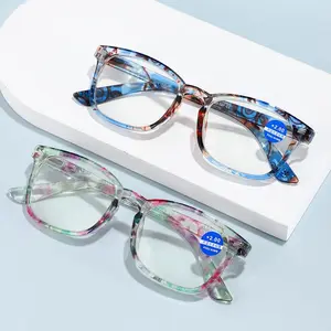 High Definition Anti Blue Light Reading Glasses Ultra Light Presbyopia Eyeglasses for Women Anti Fatigue Photochromic Lens Comfortable Fit, Pc Lens, Polycarbonate