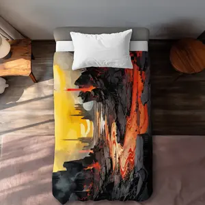 MWW C1DCTXLW39OMFH Charred White Twin Extra Long Duvet Cover - Comfortable, Twin Duvet Covers, Stylish Home Decor Essential, Comfortable Duvet Covers