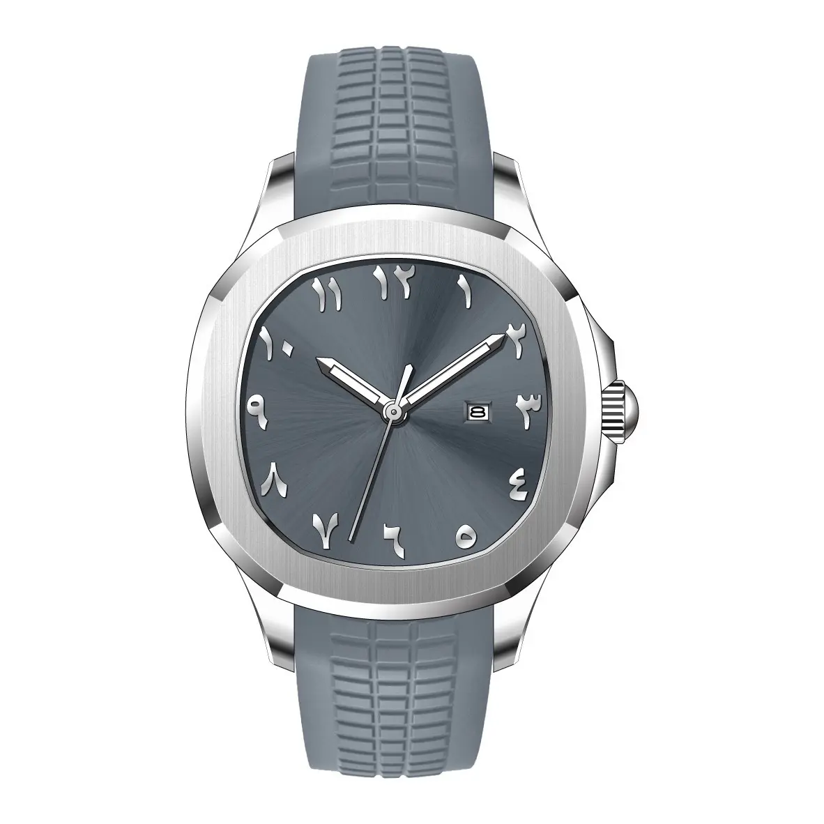Watch Classic Grenade Silicone Strap Waterproof Quartz Watch Square Business Men's Watch reloj  mujer