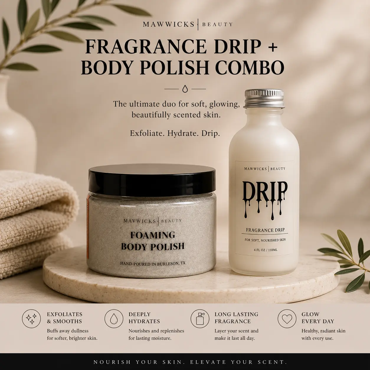 Body Polish + Fragrance Drip Bundle