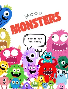 Mood Monster Journal for Kids - Emotional Learning & Parent-Child Activity - Drawing Pages, Mood Tracker, Color-Your-Feelings Chart -  Perfect for Art Therapy