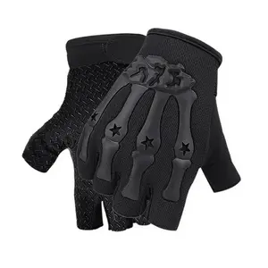 Half Finger Cycling Gloves, 1 Pair Non-slip Breathable Gloves, Outdoor Sports Gloves for Motorcycle Cycling & Climbing & Hiking & Hunting