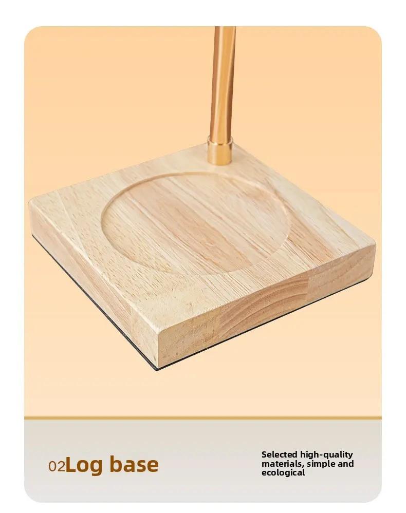 Vintage Tulip Candle Warmer Lamp Dimmable Timer Height Adjustable Solid Wood Base Flameless Scented Wax Lamp Home Bedroom Decor