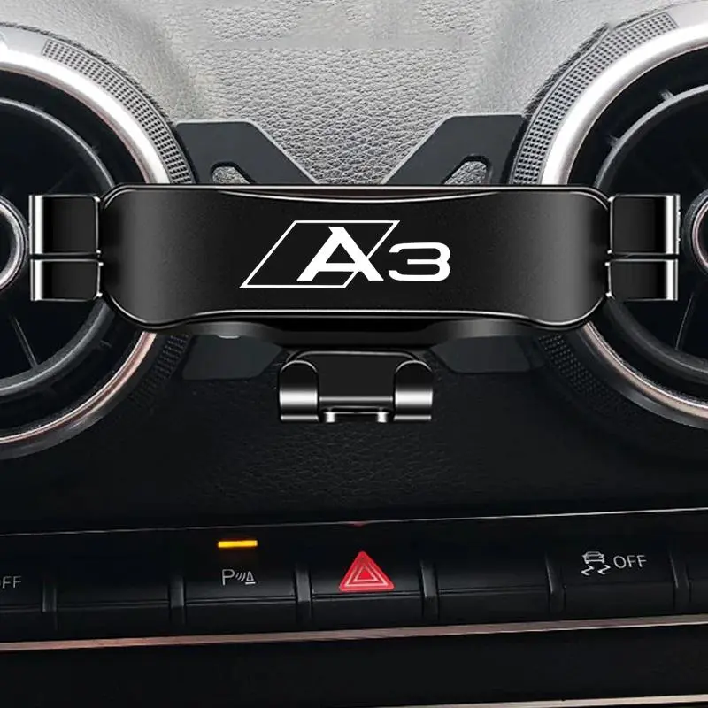 Car Air Vent Phone Holder & Car Seat Belt Shoulder Pad, 1 Count Car Phone Holder & 4 Counts Car Seat Belt Shoulder Strap Cover for Audi A3 2014-2024 Car Interior Accessory, Auto Accessories Interior