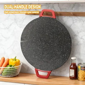 Adjustable Electric Korean Grill, Fast Heating Multi-Functional Griddle for Indoor BBQ, Family Meals, Breakfast, Party & Mexican Tortilla portable comal home Temperature Skillet Pan korean bbq grill