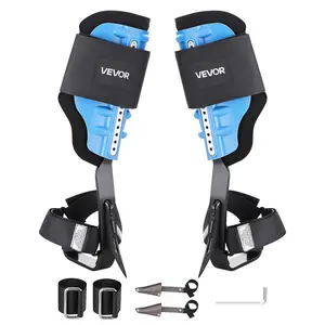 VEVOR Tree Climbing Spikes, Height-Adjustable Tree Climbing Gear with Straps & Padding Cushion, 350 lbs Load Capacity, Heavy Duty Steel Climb Spurs Arborist Equipment for Fruit Picking Hunting