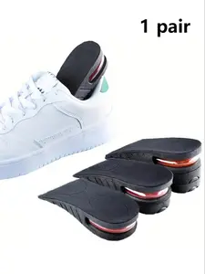 Invisible Height Increasing Insoles, 1 Pair Soft Shock-absorbing Heightening Insoles, Removable Portable Comfort Height Increasing Insole for Daily Use, National Day Offers, Breathable Heightening Insoles, Soft Elastic Insoles, Height Increase Insole