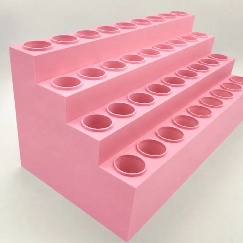 20mm Rectangle Beadable Pen Display Stand, 40-Hole No-Wobble Pen Holder Penholder Desk Accessories, Desktop Accessories, Office Desk Accessory