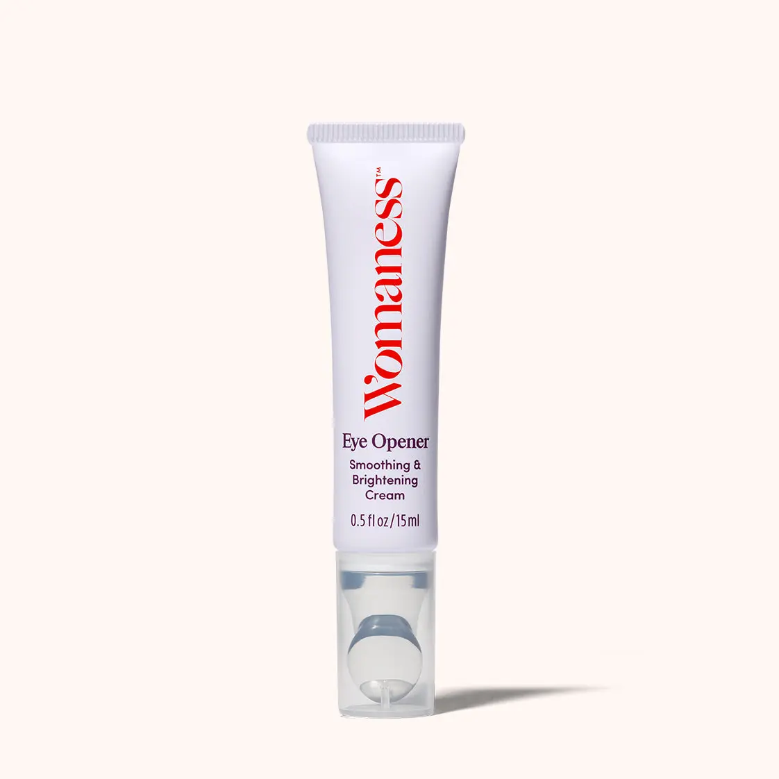 Womaness Eye Opener Smoothing & Brightening Cream 0.5 fl oz/15ml for Radiant Skin - under eye serum with cooling applicator to help reduce puffiness and small wrinkles