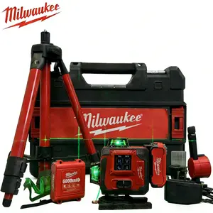 16 Lines 4D Laser Level 360° Self-Leveling Heavy Duty Green Beam 25m Range ±3° Accuracy Digital Touch Screen 4-Plane Locking Mode Industrial outdoor gear power tool