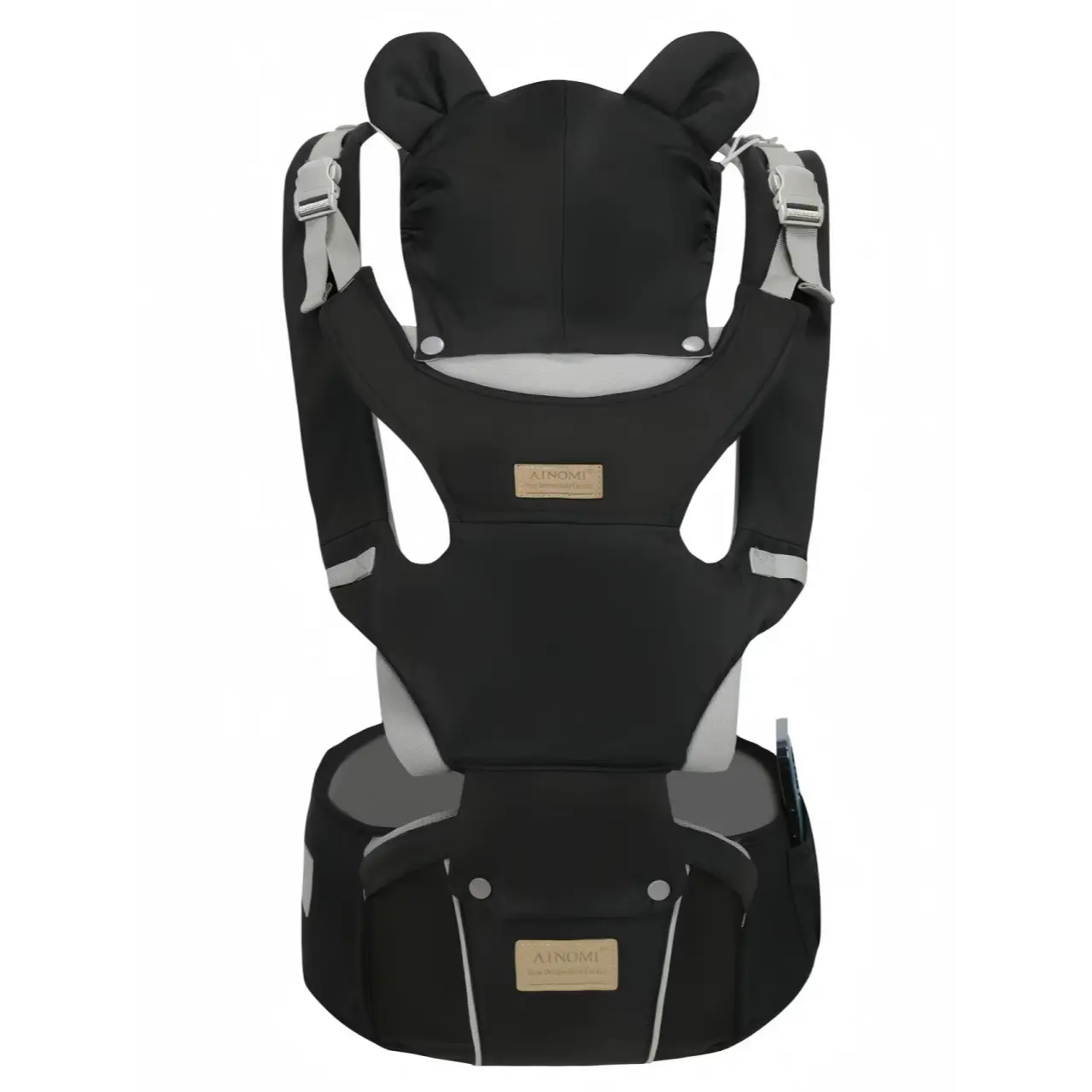 Adjustable Ergonomic Hands-Free Waist Stool Baby Carrier with Hip Seat, Polyester Material, 0-36 Months Unisex Fit, Multifunctional for Newborns, Customizable Logos, Twin-Wearing, Lightweight, Velcro-Closure Sling, Waist Stool Baby Carriers