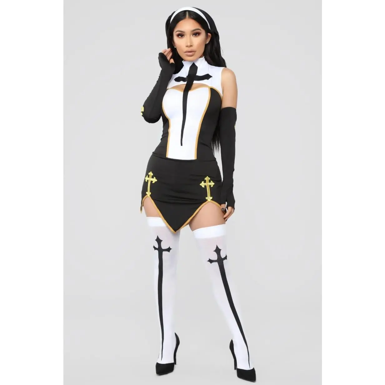 Nun 4 Piece Costume Set Nun 4 Piece Costume Set