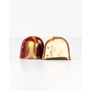OMNIYA Galaxy Bonbon Burgundy – Lemon Crème & Crunch Filled Belgian Chocolate 6oz Luxury Gift