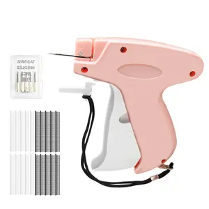 Tacking Mini Hemming Gun for Quick Clothing Fix Tag Attacher Guns for Clothes Mini Sewing Includes 5 Needles 500 Black & 500 White Fasteners