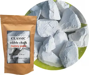 Edible Chalk Chunks 450g – Extra Large Natural Crunchy White Chalk for Eating, Pica Cravings Relief, ASMR Crunch